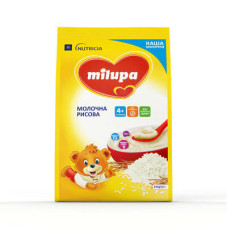 MILUPA Каша молочна суха швидкорозчинна 210гр рисова NEW