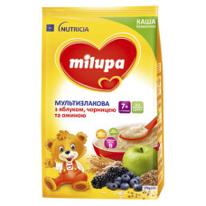 MILUPA каша н/м мультизлакова 170 г яблуко,чорниця,ожина