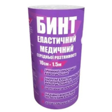 БИНТ ЕЛАСТ. Teta® 10см*5м серед.розт