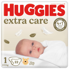 ПІДГУЗНИК ХАГГІС Extra Care дитячі 1 (2-5кг) 22шт