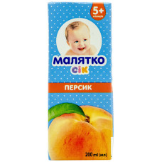 СІК МАЛЯТКО персик 200мл (тетра-пак)