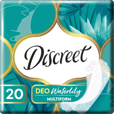 ПРОКЛАДКИ DISCREET Щоденні гіг. прокл. Део Вотер Лілі Мультіформ Quatro 100шт