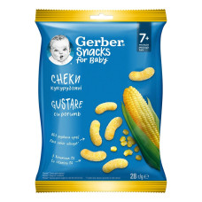 GERBER Кукурудзяні снеки 7х28г/ 3423