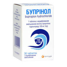 Бупрінол таблетки з модиф. вивіл. по 150 мг №30 у конт.