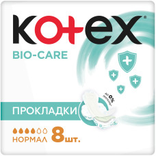 ПРОКЛАДКИ KOTEX Bio Care Normal 8шт