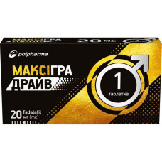 МАКСІГРА ДРАЙВ таблетки, в/плів. обол. по 20 мг №1