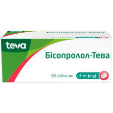 БІСОПРОЛОЛ-ТЕВА табл,по 5 мг №90 (10х9)