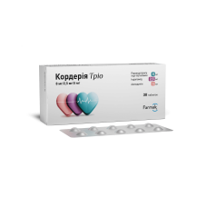 КОРДЕРІЯ ТРІО таблетки по 8 мг/2.5 мг/10 мг №30 (10х3)