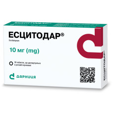 ЕСЦИТОДАР таблетки, дисперг. в рот. порож. по 10 мг №30 (15х2)