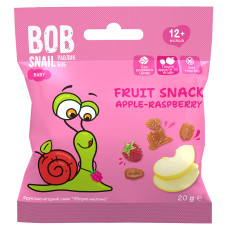 Равлик Боб Bob Snail снек яблуко-малина 40г з 12 місяців