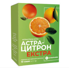 АСТРАЦИТРОН ЕКСТРА  порошок д/ор. р-ну по 5 г №10 у саше