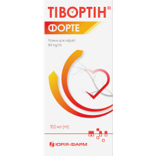 ТІВОРТІН ФОРТЕ розчин д/інф. 84 мг/мл по 100 мл у пляш. скл.