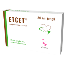 ЕТСЕТ таблетки, в/о по 80 мг №28 (14х2)