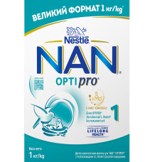 НАН 1 Суха мол.суміш OPTIPRO з олігосахаридом 2’FL для дітей з народж. 1000г/ 4407