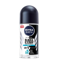 NIVEA дезодорант-антиперспірант кульковий Nivea Men Чорне та Біле невидимий Fresh 48h проти слідів на одязі, 50 мл