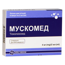 МУСКОМЕД розчин д/ін. 2 мг/мл по 2 мл №6 в амп.