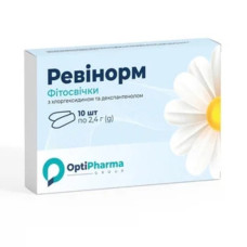 РЕВІНОРМ фітосвічки хлоргексидин та декспантенол по 2,4 г №10 (5х2)