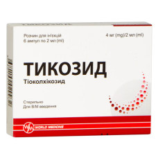 ТИКОЗИД розчин д/ін. 4 мг/2 мл по 2 мл №6 в амп.