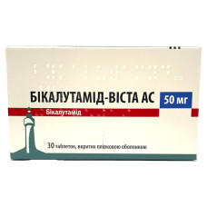 БІКАЛУТАМІД-ВІСТА АС таблетки, в/плів. обол. по 50 мг №30 (10х3)