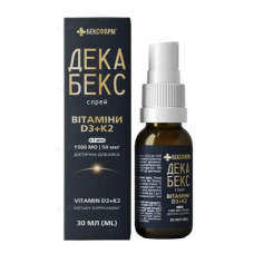 ДЕКАБЕКС вітаміни D3+K2 спрей, 30 мл