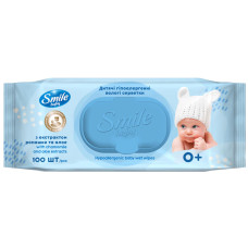 СЕРВЕТКИ ВОЛОГІ SMILE Baby Екстракт алое New sticker педіатри 24шт (42шт/ящ)_UA