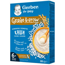 GERBER каша рисова Суха безмол., з 6 міс., 200г/ 2189