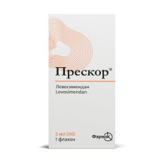 ПРЕСКОР концентрат д/приг. р-ну д/інф. 2.5 мг/мл по 2.5 мл №1 у флак.