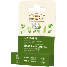 Бальзам для губ Green Pharmacy Алое та Лайм інтенсивне зволоження 3,6 г