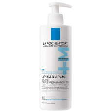 LA ROCHE POSAY Бальзам для обличчя і тіла Lipikar AP+Max ліпідовідновлюючий для дуже сухої, схильної до атопії шкіри дітей і дорослих, 400 мл