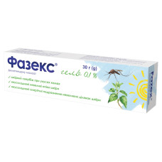 Фазекс гель 0,1 % по 30 г у тубах алюм.