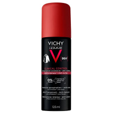 VICHY Дезодорант-антиперспірант спрей Vichy Homme Clinical Control 96h для чоловіків захист проти надмірного потов. запаху та плям на одязі, 125 мл