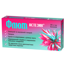 Флют астезин супозиторії по 206 мг №12 (6х2)
